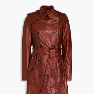MUUBAA Belted leather trench coat